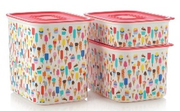 Mindennapi Szögletes Szett Fagyi mintával