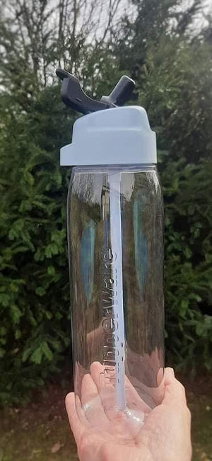 Prémium Öko Palack 750 ml Szívószállal + AJÁNDÉK Szívószál tisztító Kefe